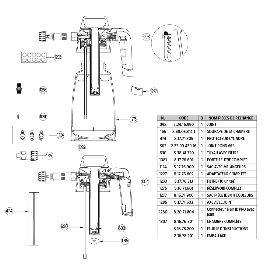 foam-pro-2-plus-pieces-rechange